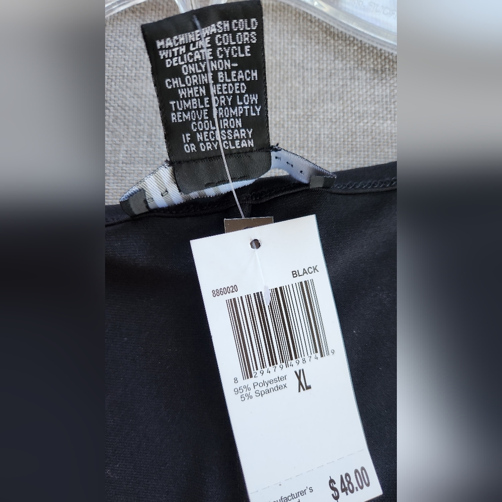 Grace Elements Black Tunic Top XL - Picture 5 of 14